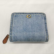 デニム二つ折り財布|COACH