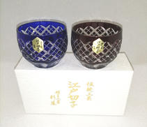 ぐいのみペアセット|江戸切子