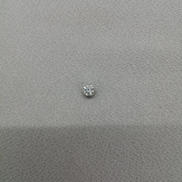 K10WG石付きペンダントトップ|K10