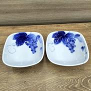 ブルーワイナリー ペア角小鉢|深川製磁