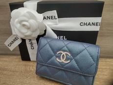 マトラッセオーロラコンパクト三つ折り財布|CHANEL