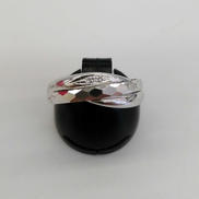 K10 リング　透明石付き|K10透明ダイヤ付リング