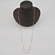 K18ロングネックレス|宝石無しネックレス