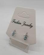 K14WG石付きピアス|-