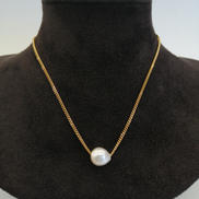 K18パール付きネックレス|K18パール付きネックレス