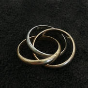 K18/PT900コンビ3連リング|K18/PT900コンビ3連リング