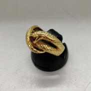 K18リング(赤蛇)|K18