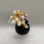 K18リング(11個の白石付き)|K18