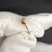 K18WG|宝石付きイヤリング