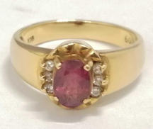 石付きリング|K18