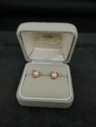 石付きピアス|K18