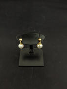 石付きピアス|K18