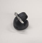 K18WG石付きリング|K18