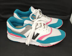 997 "WHITE/AQUA"|NEW BALANCE