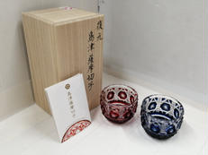 切子　猪口セット|薩摩 ガラス工芸