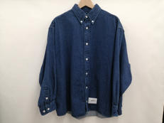 ボタンダウンロングスリーブコットンデニム シャツ|WTAPS