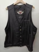 黒レザーベスト|HARLEY DAVIDSON