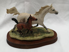 ARAB MARE & FOAL|BORDER FINE ARTS