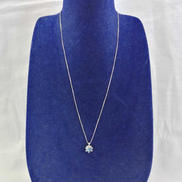 石付きネックレス|K18WG