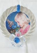 フォトフレーム ブルーフラワー|SWAROVSKI