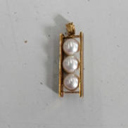 K18パールペンダントトップ|宝石付きペンダントトップ