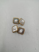 K14カフスセット白石付き|宝石付きカフス