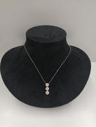 K14WG石付ネックレス|宝石付きネックレス