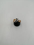 K18PT900コンビリング|宝石付きリング