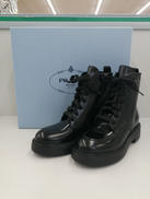 ブラッシュドレザーブーツ|PRADA