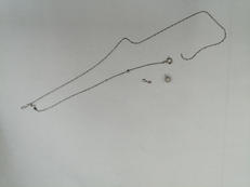 PT850石付ネックレス（破損）|宝石付きネックレス