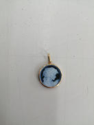 K18カメオペンダントトップ|宝石付きペンダントトップ