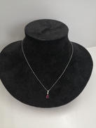 K10WG石付きネックレス|宝石付きネックレス