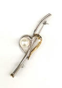 K18SILVERブローチ|K18&SILVER