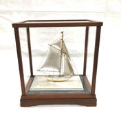 銀製　船の置物|不明