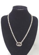 インターロッキング　シルバーネックレス|GUCCI