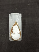 K18枠カメオペンダントトップ|金