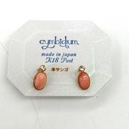 K18ポスト　ピアス|-