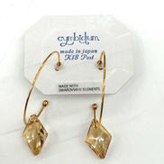 K18ポスト　ピアス|-