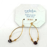 K18ポスト　ピアス|-