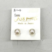 K18ポスト　ピアス|-
