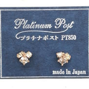 PTポスト　ピアス|-
