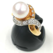 K18.PT850コンビリング|-