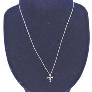 K18 WGネックレス|-