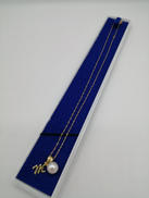 K18ネックレス　石つき|-