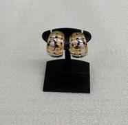 K18PT900コンビイヤリング|宝石無しイヤリング