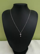 K10WG石付きネックレス|宝石付きネックレス