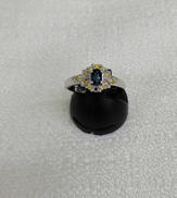 PT900石付きリング|宝石付きリング