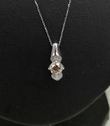 PT900ダイヤ付きトップ|宝石付きペンダントトップ