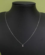 K10WG石付きネックレス|宝石付きネックレス