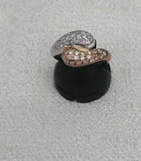 K18PT900石付きリング|宝石付きリング